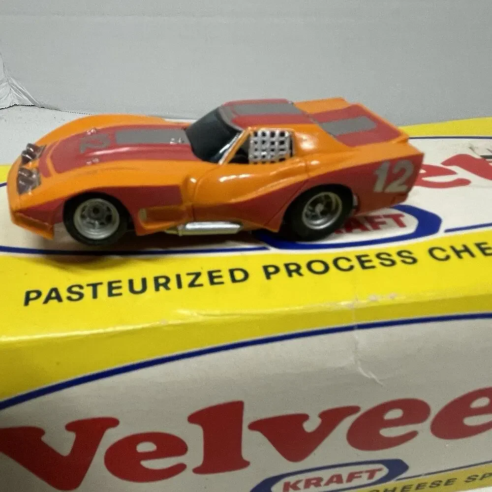 1979 Aurora AFX CHEVY CORVETTE GT MAGNATRACTION ORANGE RED SLOT CAR